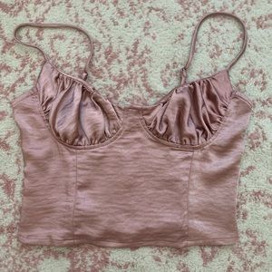 “Kendall & Kylie” pink bustier top